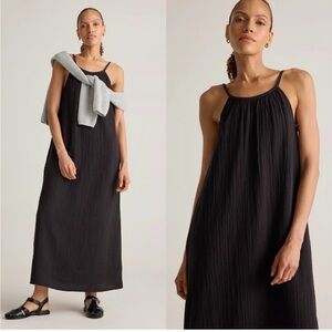 NWT Quince Organic Cotton Gauze Sleeveless Maxi Dress